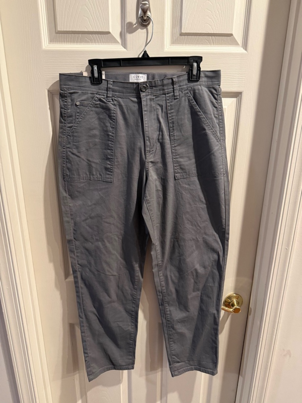 Curve Appeal Women's Straight Leg Pants in Gray